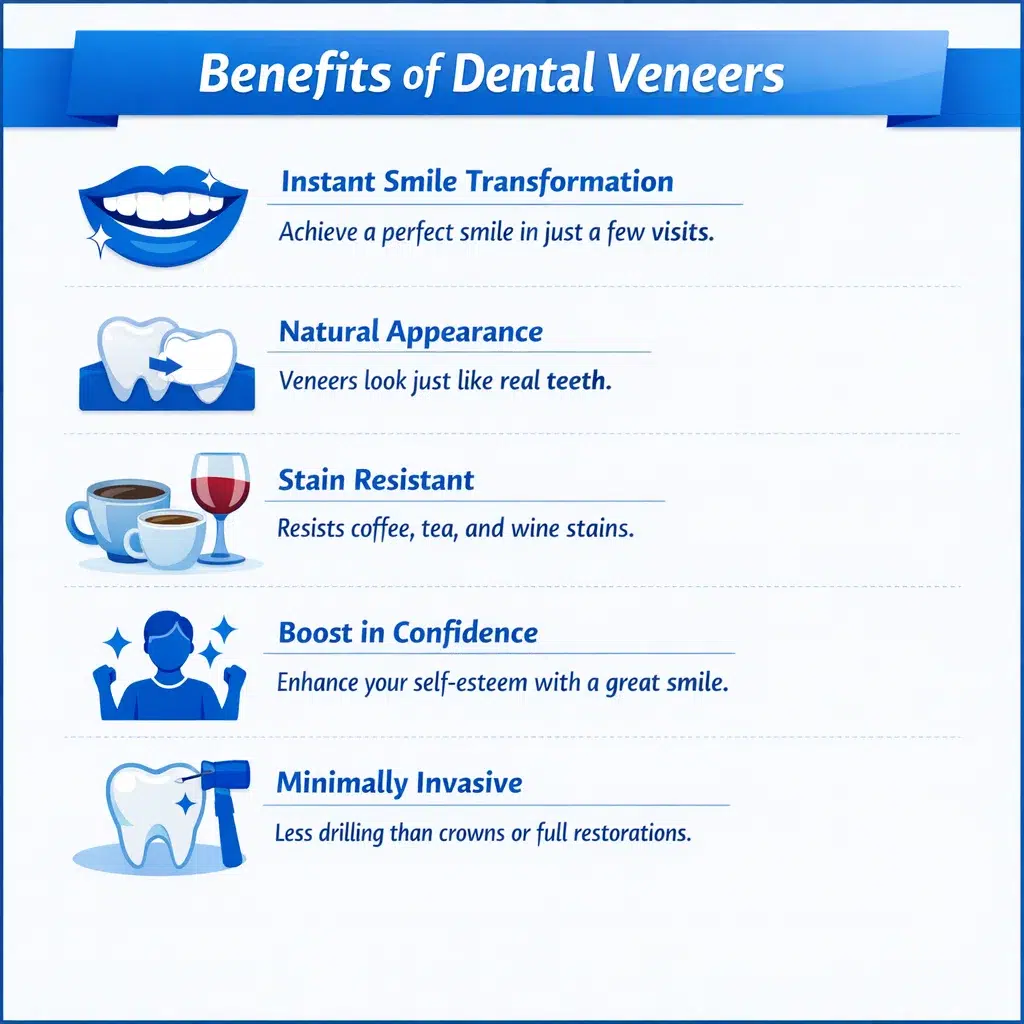 benefits of dental veneers