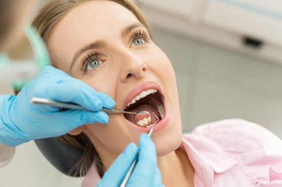 Relaxed patient receiving oral sedation dentistry in Upland, CA