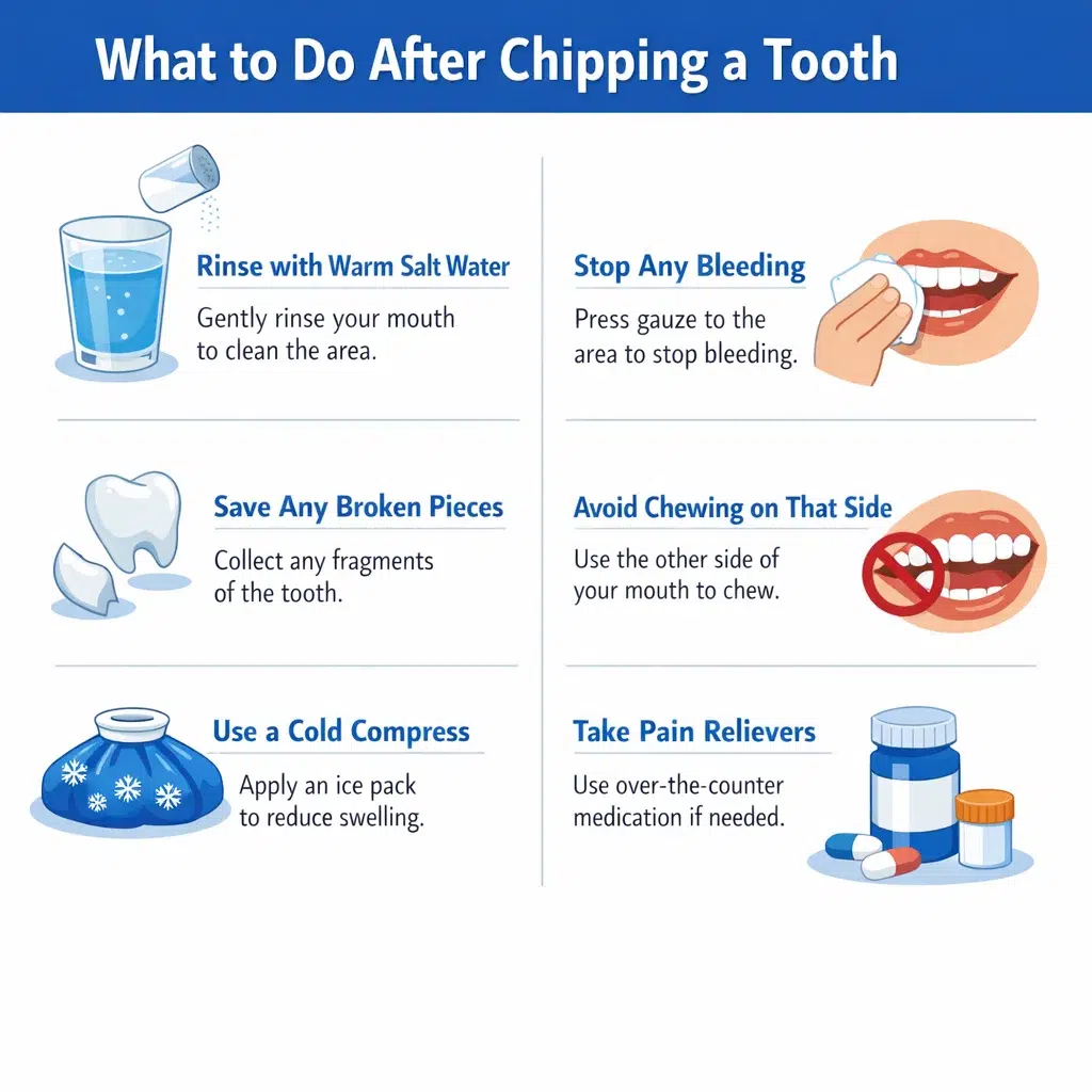 what to do after chipping a tooth