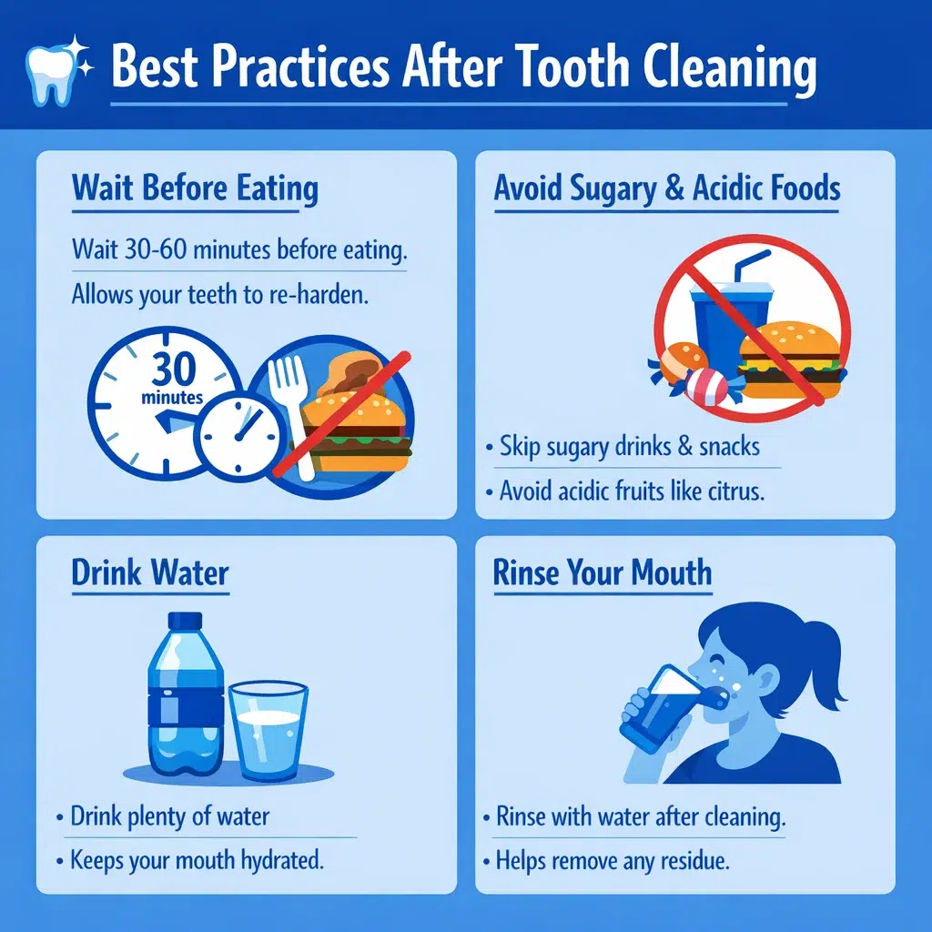 best practices after tooth cleaning
