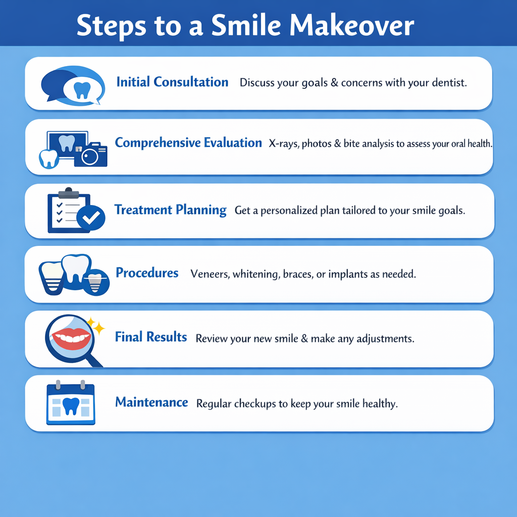 smile makeover steps
