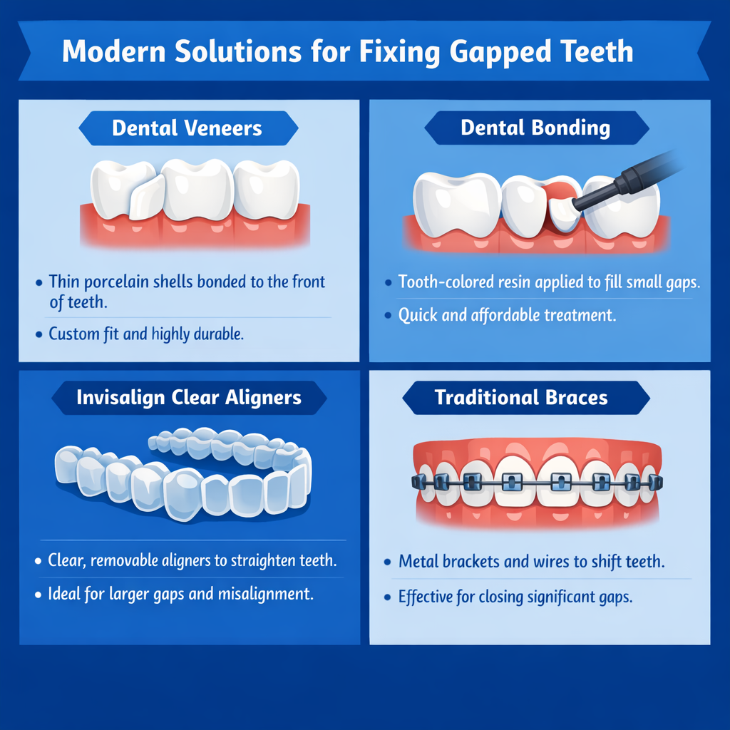 solutions for fixing gapped teeth