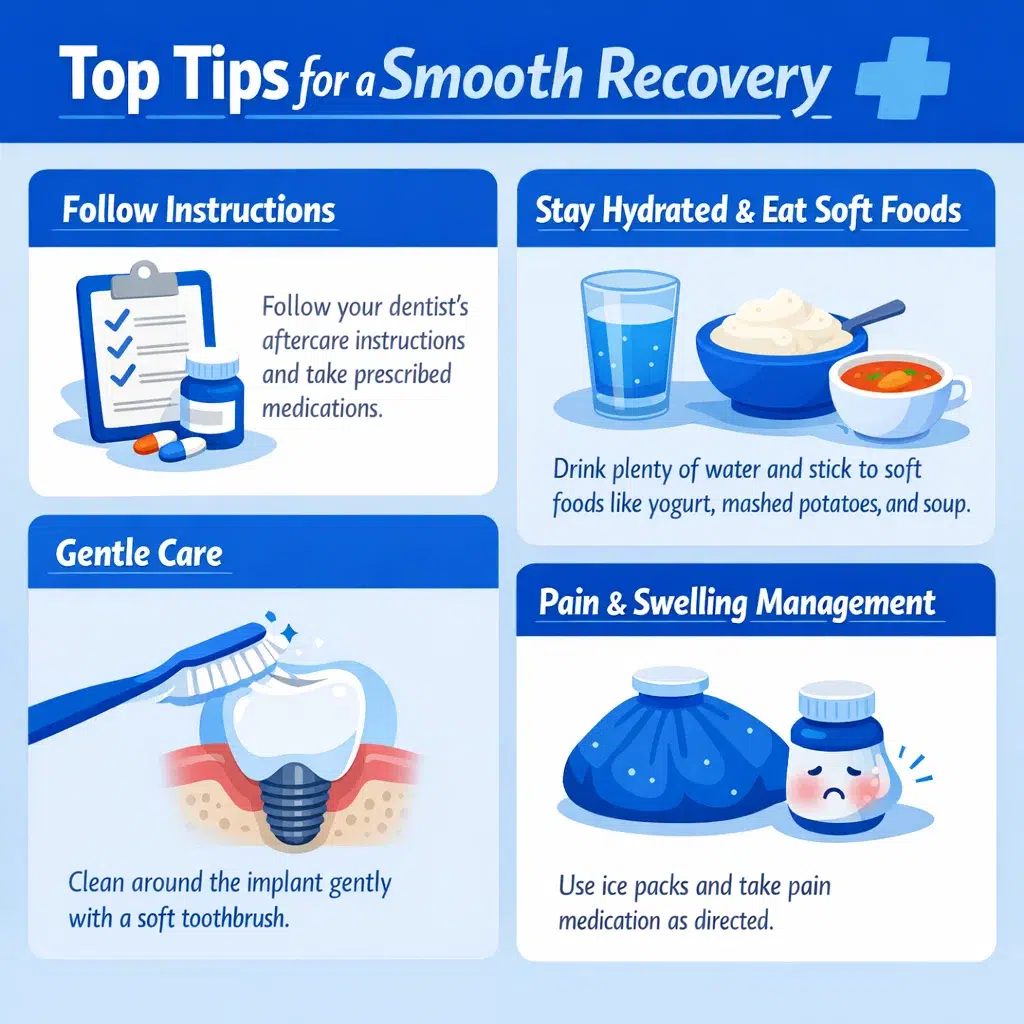 tips for recovery after dental implant